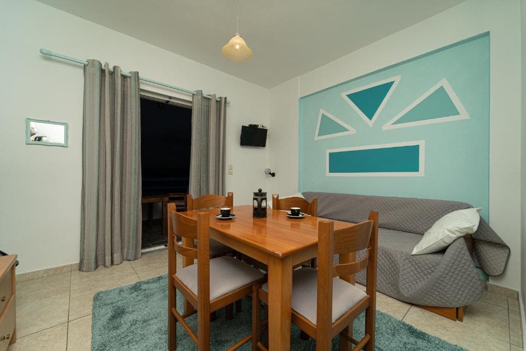 Inside a maisonette at Blue Houses